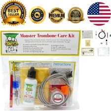 Comprehensive Trombone Care  Cleaning Kit - Includes Bonus Educational Items 