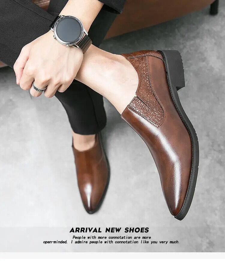 SAOLA Scarpe da uomo eleganti in pelle scarpe adatte per feste matrimonio scarpe Oxford a punta