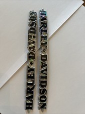 Used Harley Davidson Limited Fuel Tank Emblems  Chrome  14100075 & 14100076 OEM