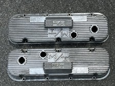 1960s Mickey Thompson Finned Aluminum Valve Covers With Mt Breathers 1960s Mickey Thompson Finned Aluminum Valve Covers With Mt Breathers