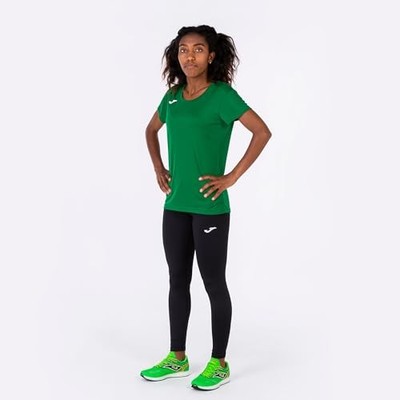 T-Shirt Damen Joma Record II L grün Baumwolle Sportshirt Freizeitshirt