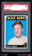 1965 Topps #54 Billy Reay Blackhawks COACH PSA 7 - NM