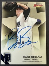 Topps 2015 Bowman's Best Autograph Insert #B15-BEB Beau Burrows Tigers