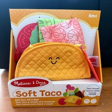 NEW Melissa  Doug Soft Taco Fill  Spill Multi Textured Sensory Toy