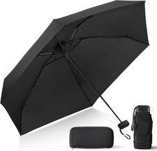 Paraguas compacto con estuche mini ligero para bolso sol y lluvia exterior