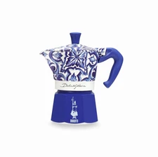 Bialetti x Dolce & Gabbana 3-Cup Blue Moka Espresso Maker – Thanksgiving Gift