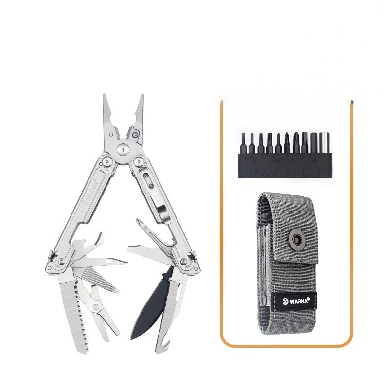 WARNA Ares Silver 20-in-1 Multitool Zange EDC Camping Werkzeug Set - Bild 1 von 4