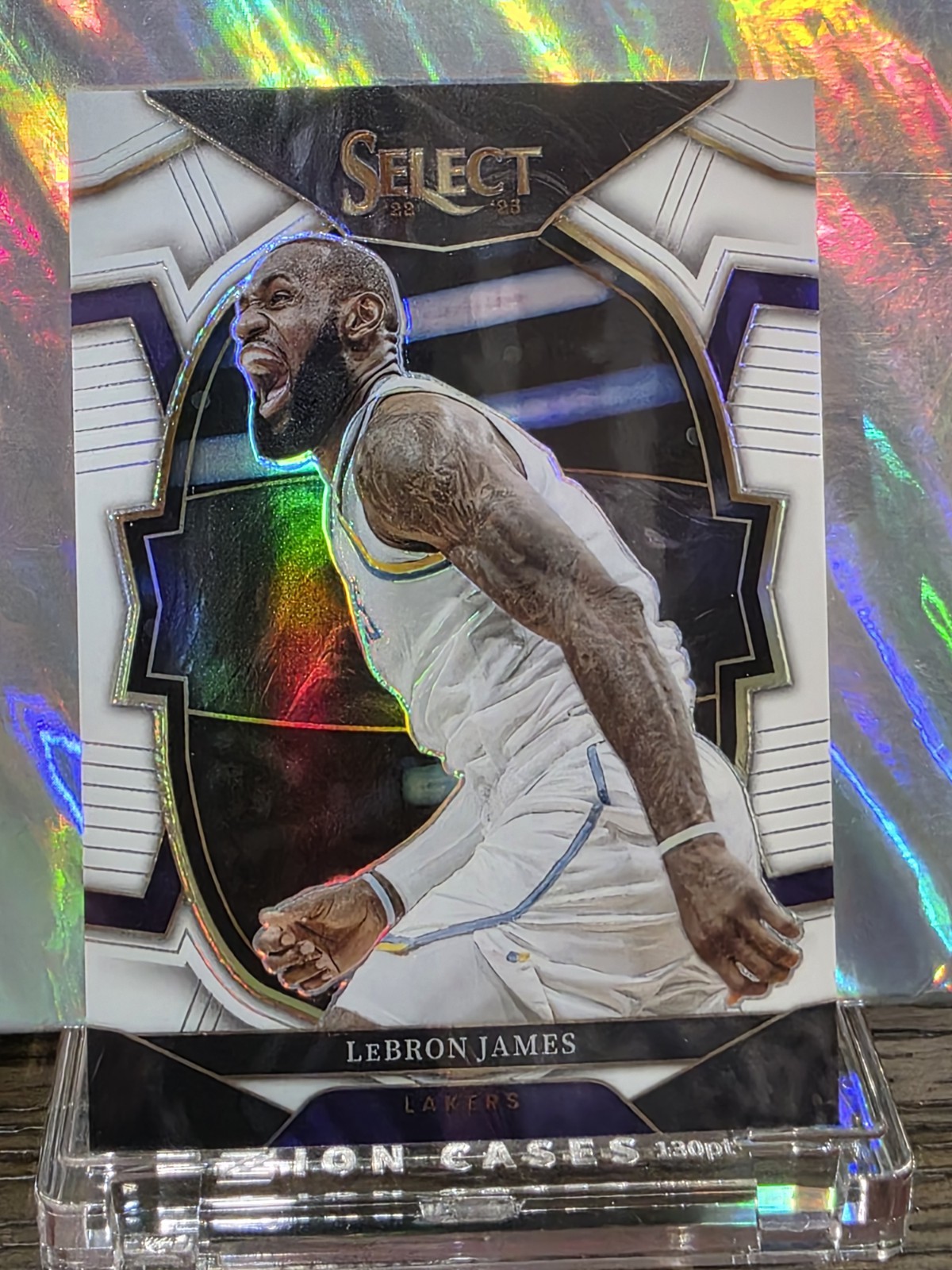 2022-23 Select LeBron James Concourse White Prizm /149 LA Lakers #26