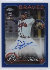 2024 Topps Chrome Rookie Blue Refractor 115/150 Darius Vines #RA-DV Auto 1f7m