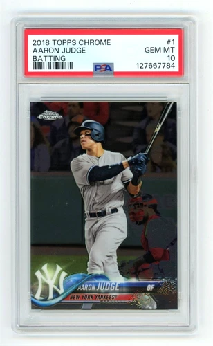 Aaron Judge 2018 Topps Chrome #1 PSA 10 Gem MT