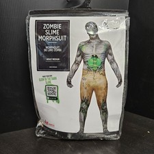 ZOMBIE SLIME MORPHSUIT Adult MEDIUM 38-40  Scary HALLOWEEN COSTUME