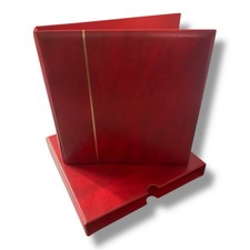 Album reliure Supra rouge 22 anneaux +étui Yvert et Tellier - EXCELLENT ETAT!!