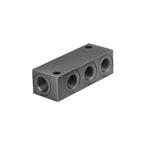 FESTO Distributor block 4-port 1/4"" connections 1pc