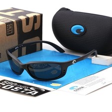Costa Del Mar Brine Matte Black/Grey Polarzied Lenses Sunglasses 580p