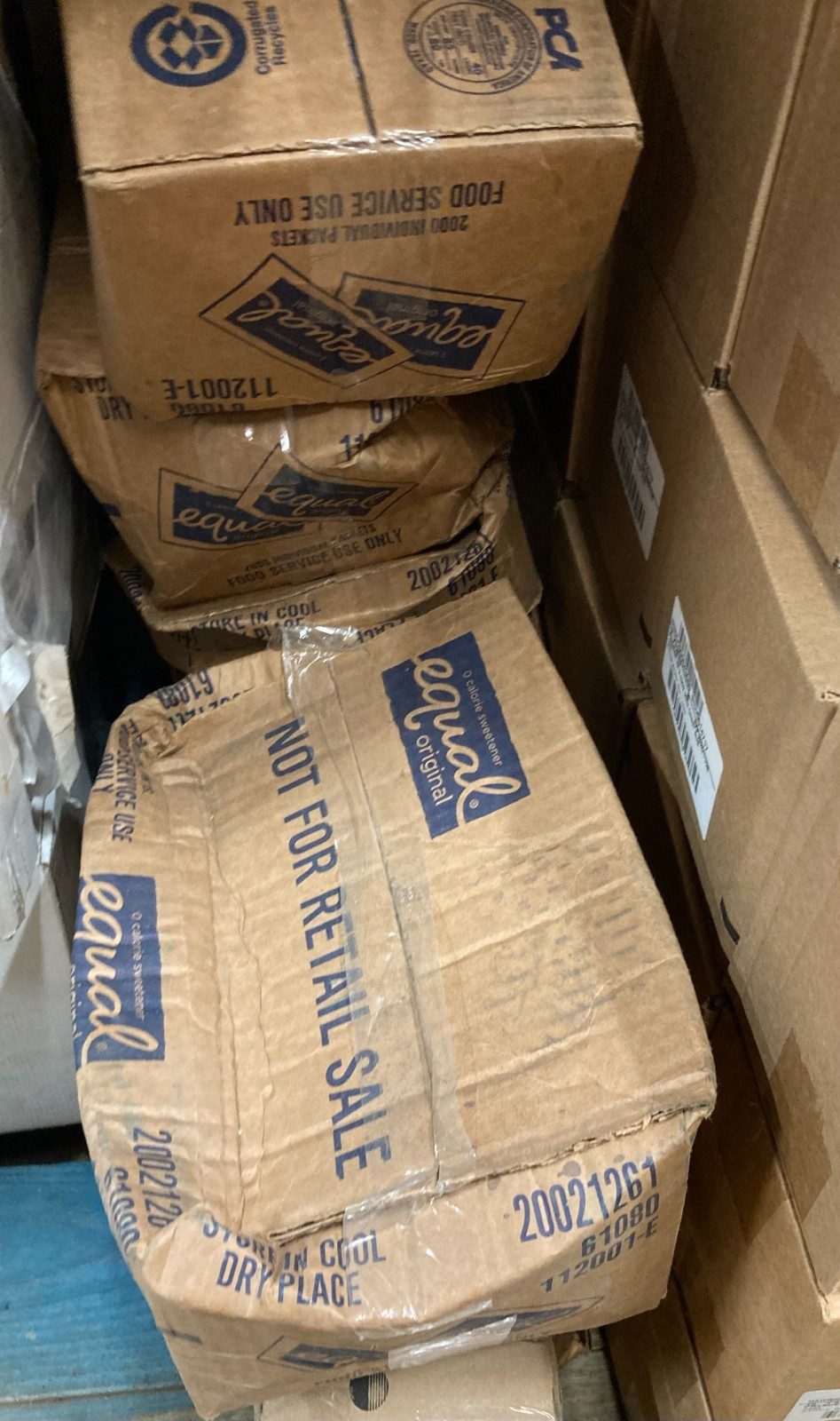 NEW OPEN BOX EQUAL 0 Calorie Sweetener Zero Calorie 2000 Ct, BEST BY: 10/03/2028