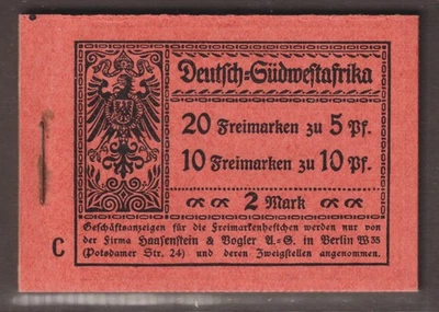 SÜDWESTAFRIKA 3 I A ** Markenheftchen Buchstabe C, tadellos postfrisch, 220,-€ - Bild 1 von 2