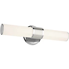 Kichler Lighting 55191CHLED Sashi LED 18 inch Chrome Bath Bar Wall Light, Small