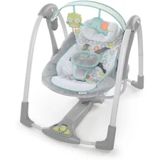 Ingenuity Swing 'n Go Portable 5-Speed Baby Swing with Nature Sounds -