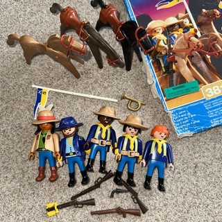 Playmobil Civil War Union Soldiers Lot figures from 3811 Horses