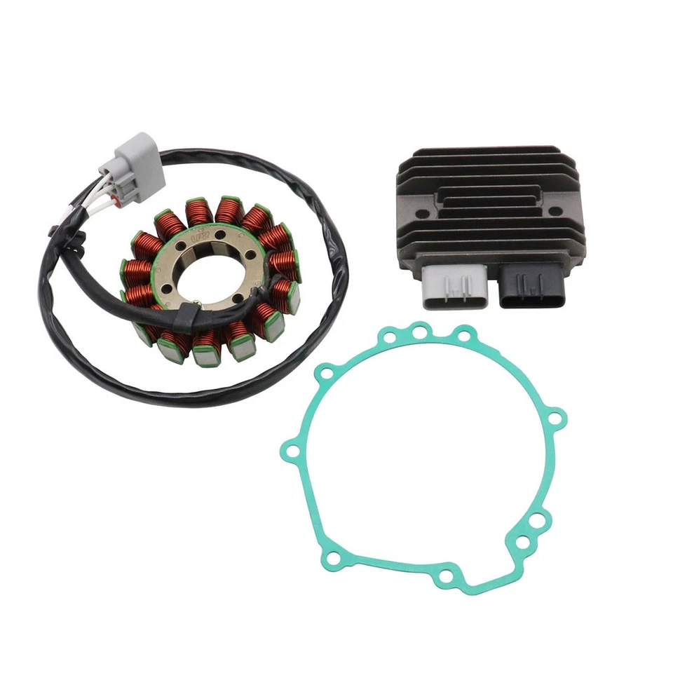НОВЫЙ МАГНИТО КАТУШКА СТАТОР + ВЫПРЯМИТЕЛЬ НАПРЯЖЕНИЯ + ПРОКЛАДКА для 2008-10 Ninja ZX10R ZX1000 - Изображение 2 из 4