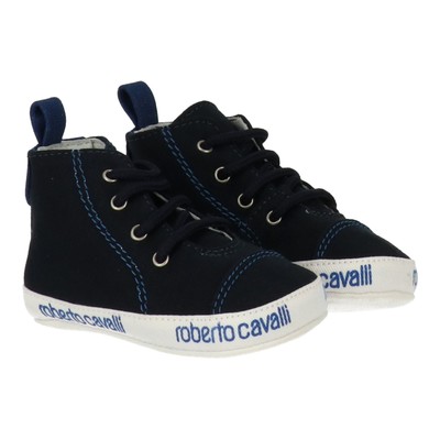Roberto Cavalli Kids Dark Blue Boot MSRP $200