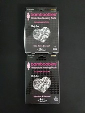Bamboobies Washable Nursing 4 Pads Fashion Edition Bundle Of 2 
