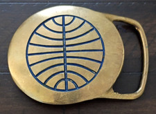 Vintage PAN AM Airlines Solid Brass Belt Buckle---Super Rare