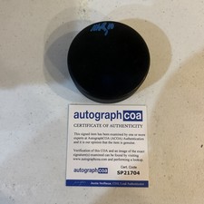 NICK ABRUZZESE SIGNED AUTOGRAPH HOCKEY PUCK ACOA MAPLE LEAFS LIGHTNING NHL AHL