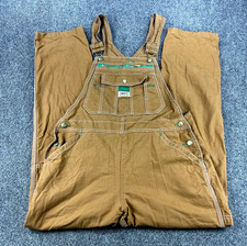 Liberty Overalls Mens Medium Tan Brown Carpenter Workwear Utility Canvas