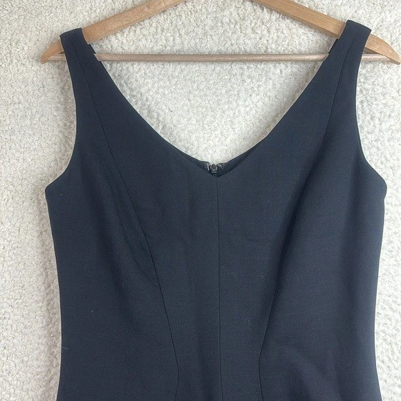 Vestido midi formal negro sin mangas Charles Chang Lima para mujer talla 6 Foto 2 de 4