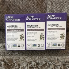 3 Boxes - New Chapter Magnesium Ashwagandha 3...