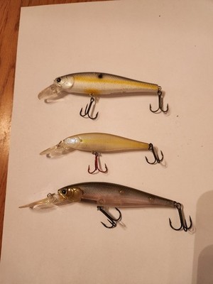 Lot Of 3 Lucky Craft Pointer Sp Lures 2 Are Deep Divers