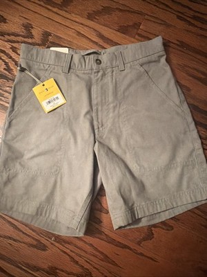 Duck Head Shadow Green Canvas 7  Camp Short Size 28 New with Tags