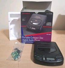 Vintage Optimus CD-3420 Portable CD Player 1993 1 Bit DAC DAS2 Black Works w Box