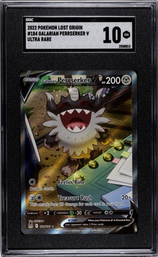 Galarian Perrserker V graded SGC 10 for sale on eBay