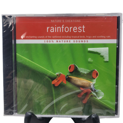NATURE'S CREATIONS Rainforest CD 2004 Nature Sounds Ambient Compass New Sealed
