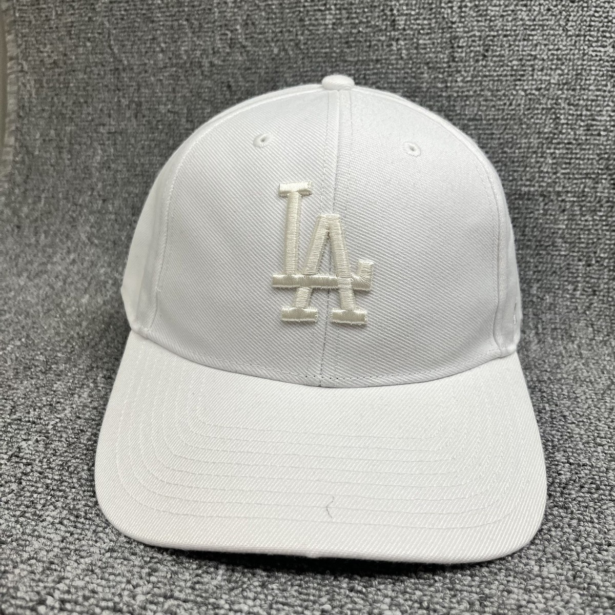 '47 Brand Los Angeles Dodgers LA MVP Hat White Adjustable Hook & Loop MLB Cap