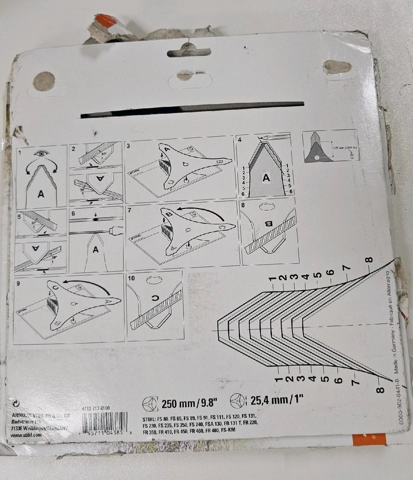 STIHL BRUSH CUT 250MM BLADE (fLR) New B1-Q - Image 3 of 4