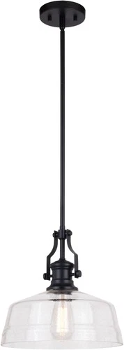 Vaxcel Lighting P0380 Beloit 12"W Pendant - Black - Picture 1 of 12