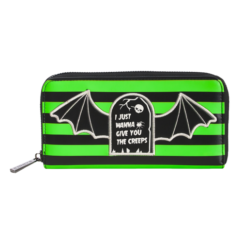 Banned Apparel Alternative Gothic Occult Emo Punk Rock Green Creeps Wallet Purse