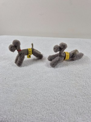 2 x STEIFF  Pudel 7415/06  und 1506.45   ca.7 cm
