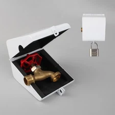 Outdoor Faucet Locking System with Padlock,Insulated Spigot Lock Cover,Garden...