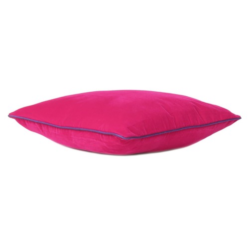 Home Decor Velvet Cushion Cover Piping Edge with Zipper Pillow Case Set of 2 - Picture 79 of 91