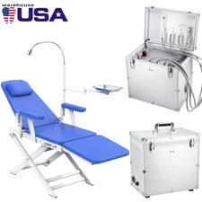 Portable Dental Mobile Delivery Unit Air Compressor Syringe Suction/Chair 4 Hole