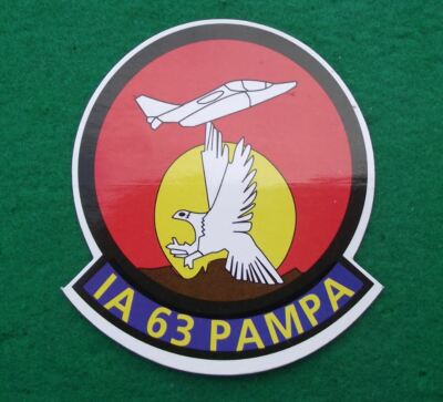 Argentina Argentine Air Force IA 63 Pampa Jet Aircraft Trainer Sticker Decal