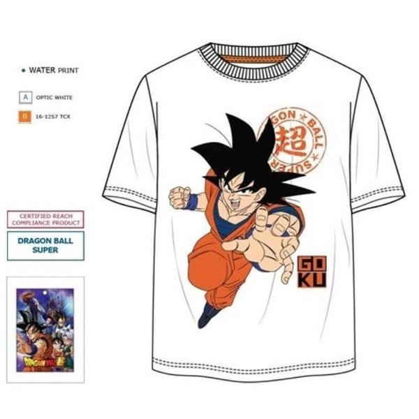 CAMISETA DRAGON BALL Z MANGA CORTA ALGODON CHICO ADULTO LICENCIA ORIGINAL SHIRT