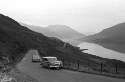 E A Candy T Richards A Werry Humber Super Snipe estate followed - 1960 Photo
