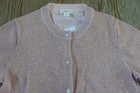 Crewcuts JCrew Girls Sadie Metallic Cardigan Sweater in Pale Pink Size 14 NWT — photo 3