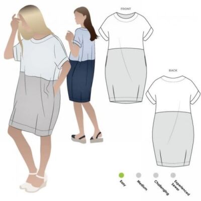 Style Arc Schnittmuster Eme Kleid Größen 10-22