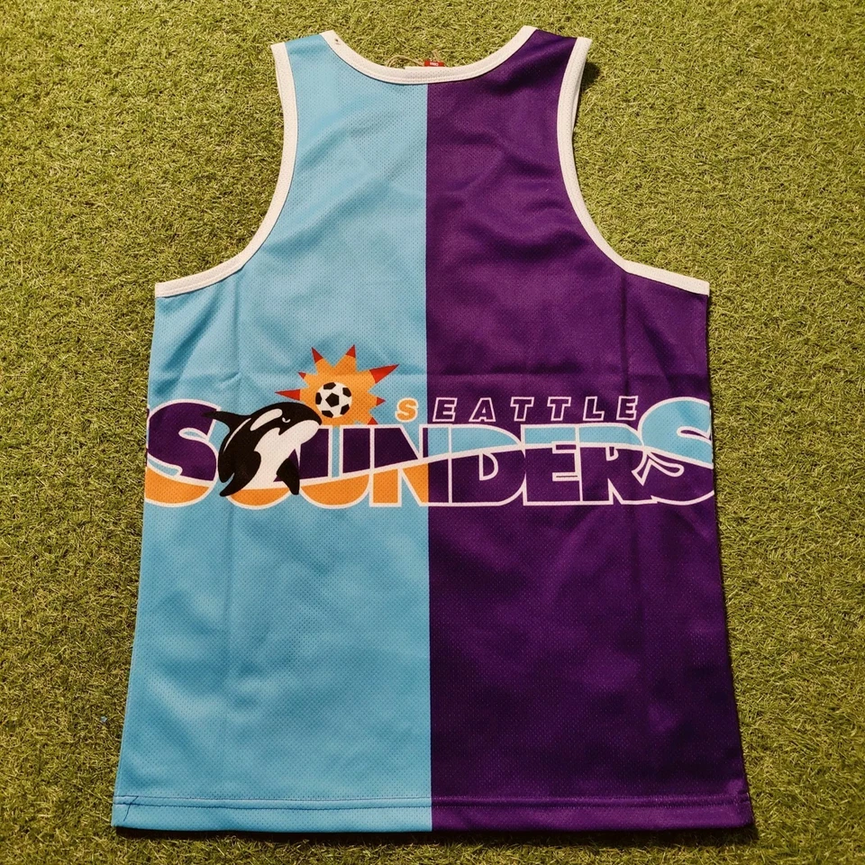 Mitchell & Ness MLS Seattle Sounders FC Mesh Jersey Tank Top Men's Large NWT - Image 2 of 4